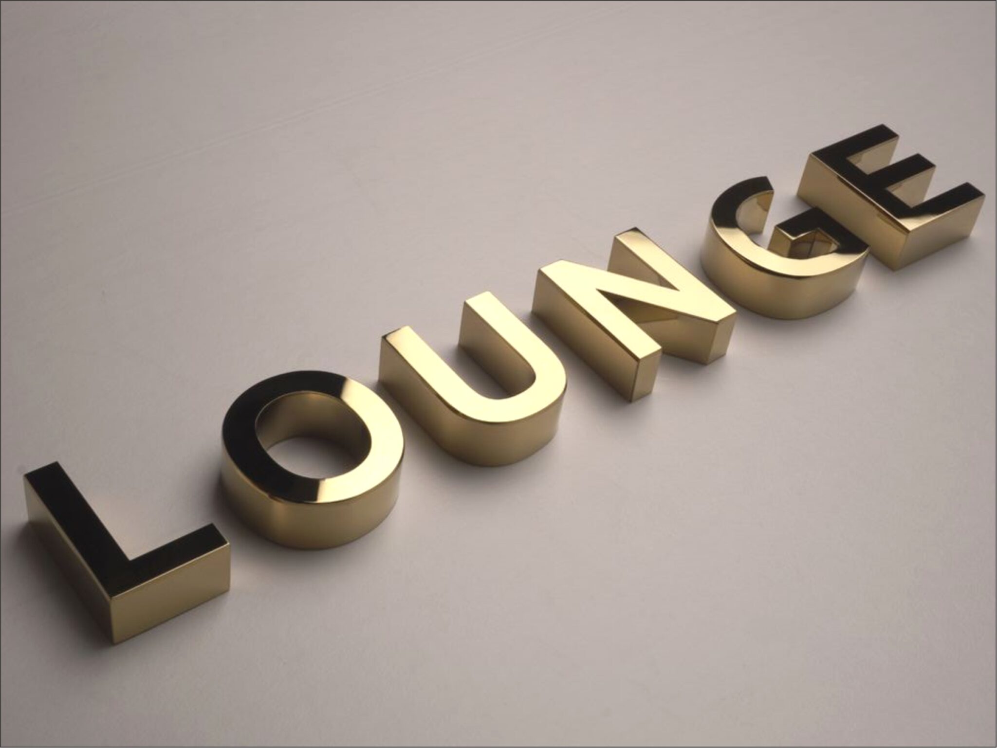 3D SS Gold Letters (Titanium) - 2